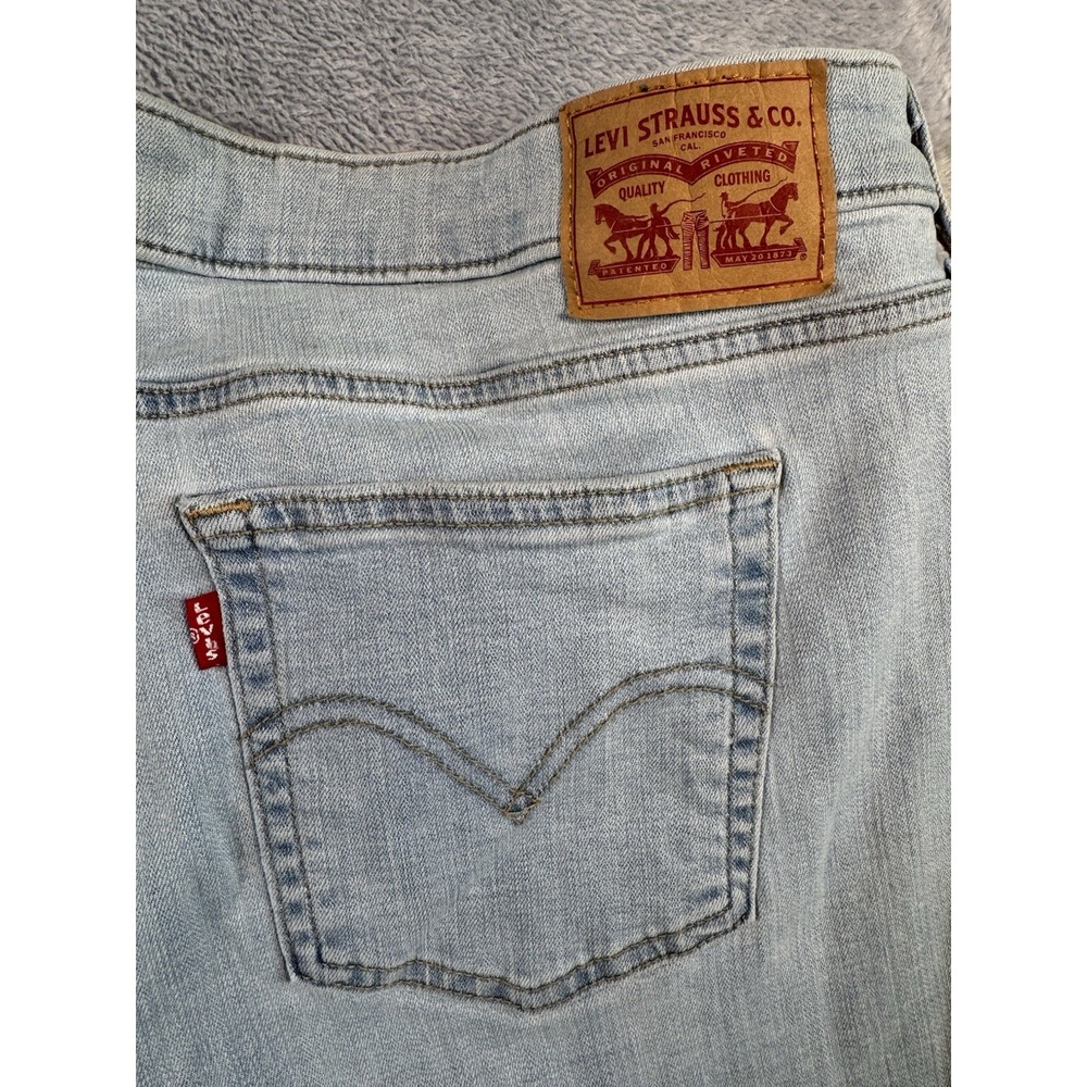 Levis Boyfriend Jeans Womens 24W Actual 42x26 Mid Rise Blue PC9-28944-0023